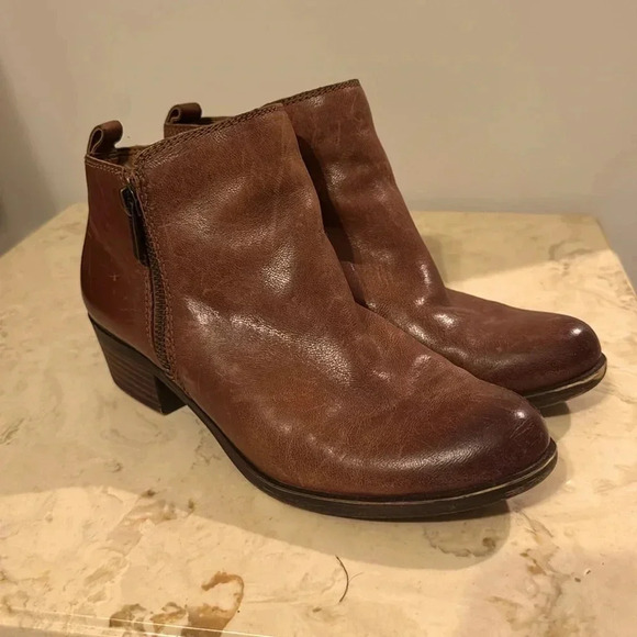 Lucky Brand soft leather brown booties - Picture 1 of 6